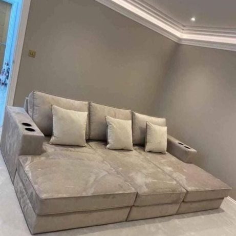 CUSTOM SIZE CINEMA SOFA BED / TV SOFA WITH PLAIN SIDES - Image 2