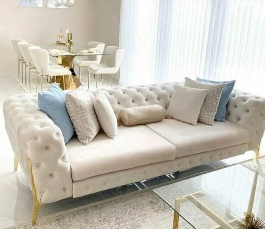 Chesterfield Harington Sofa (Golden Legs) - Image 2