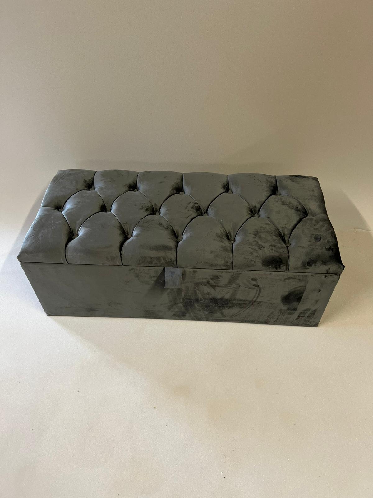 Upholstered Ottoman storage box  40inch  wide