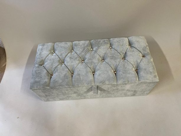 Upholstered Ottoman storage box  40inch  wide - Image 2