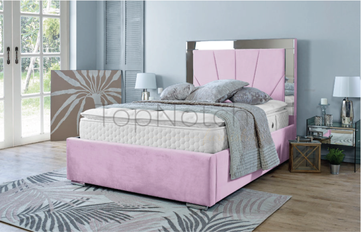 Nova Mirror Bed with Gas lift Storage - Image 2