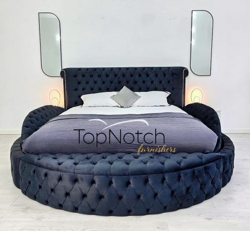 Elvian Round Bed With Side Storage - Image 2